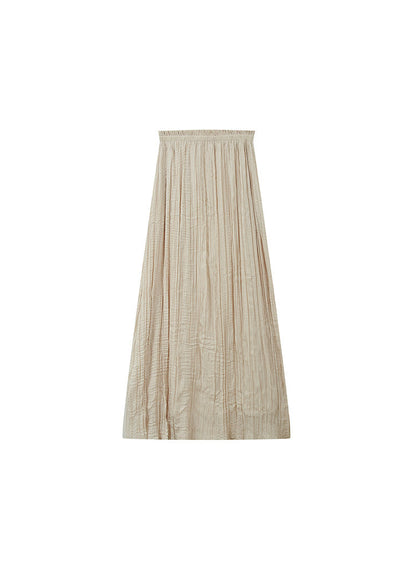 Textured Pleated Skirt