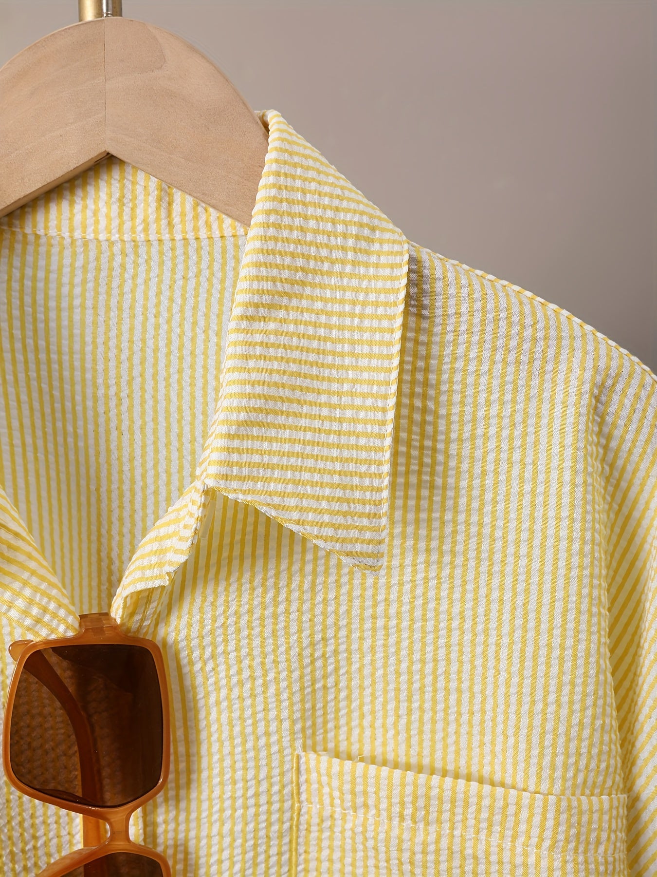 BreezyFits Striped Button-Up Shirt