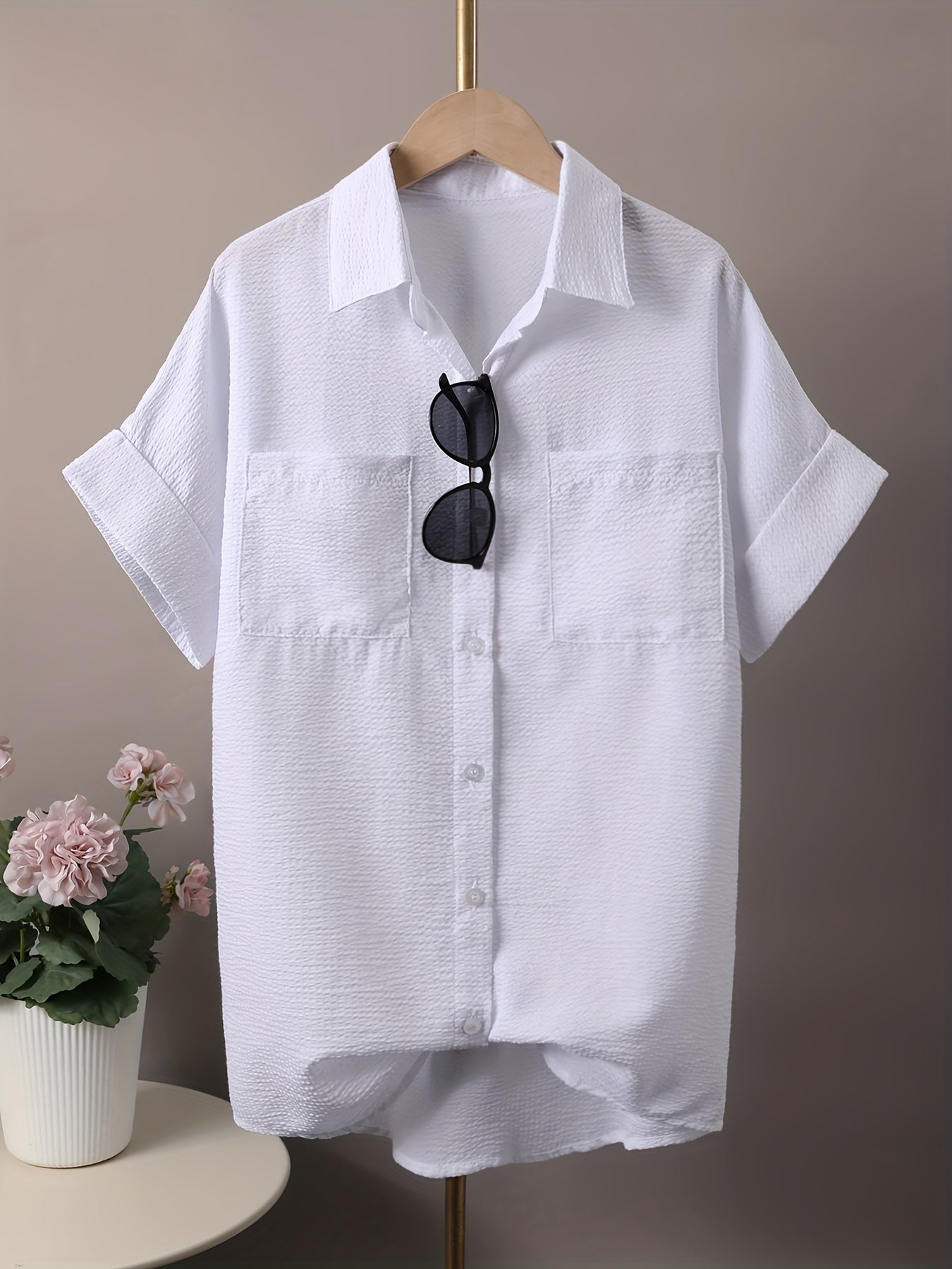 BreezyFits Striped Button-Up Shirt