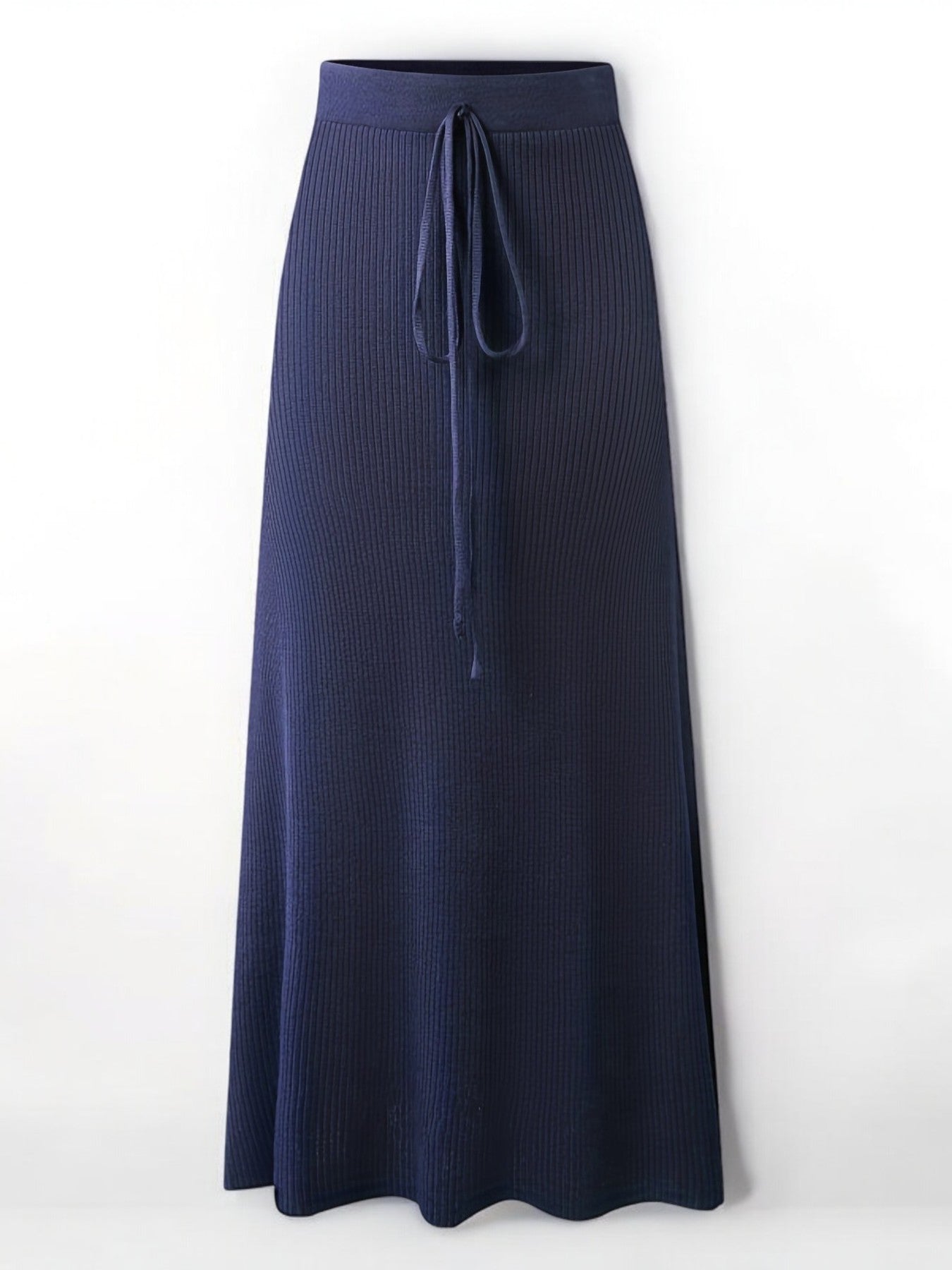 Ribbed Knit Maxi Skirt - Timeless Elegance