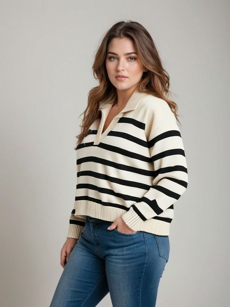 Classic Striped Knit Pullover