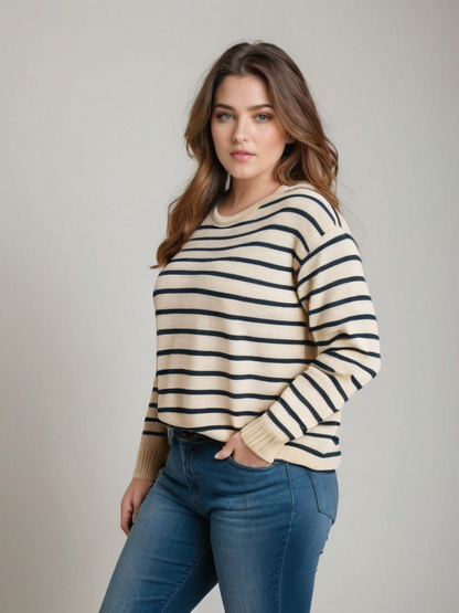 Timeless Striped Knit Sweater