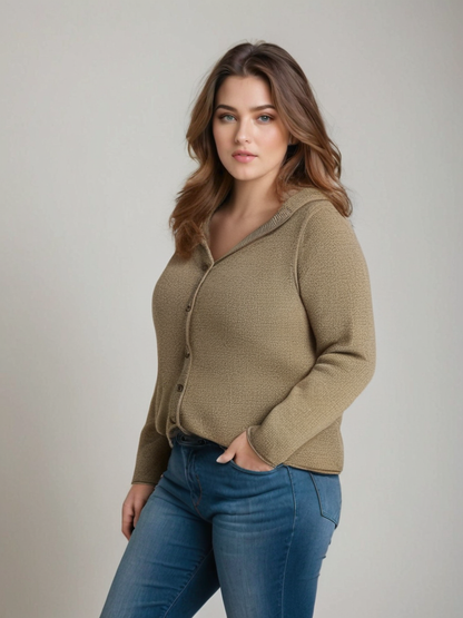 Soft Buttoned Cardigan