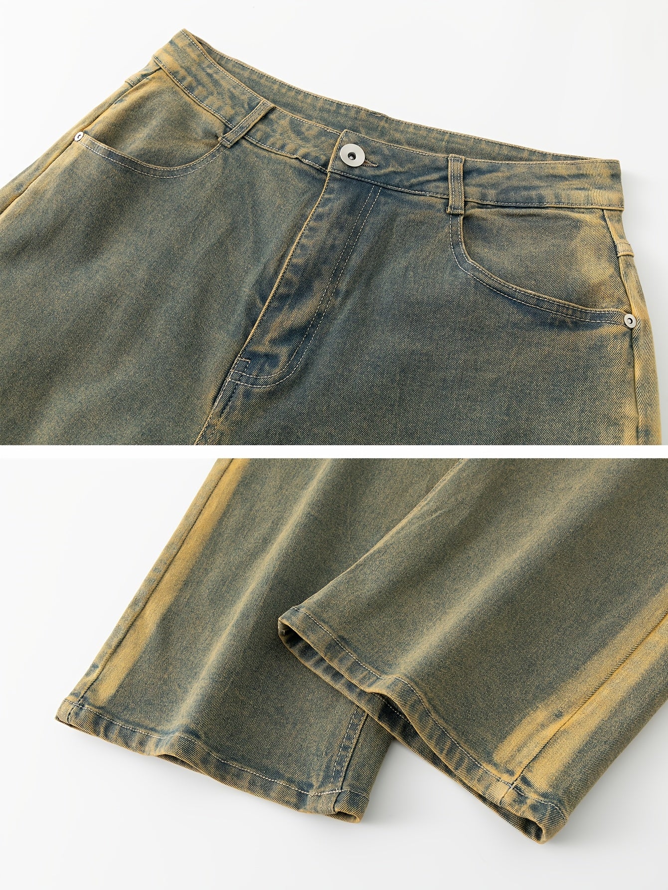 All-Season Yellow Clay Denim Pants