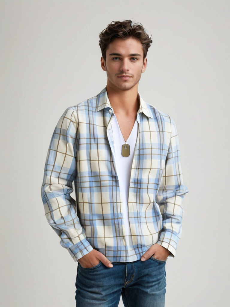 Modern Plaid Flannel Shirt