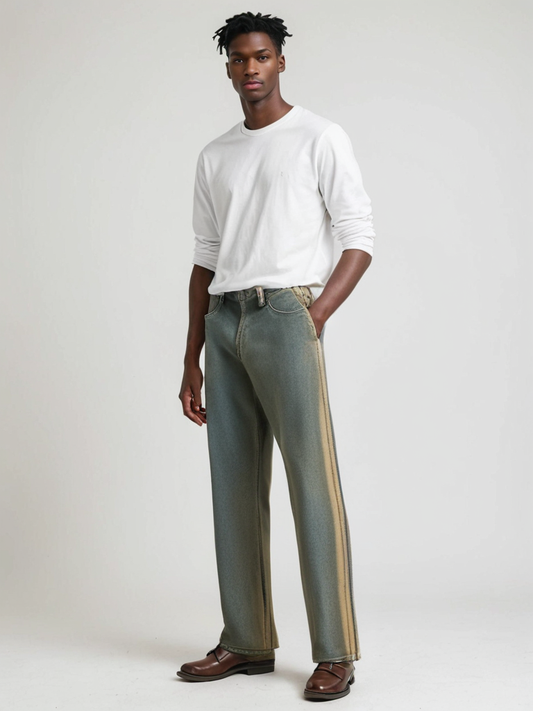 All-Season Yellow Clay Denim Pants