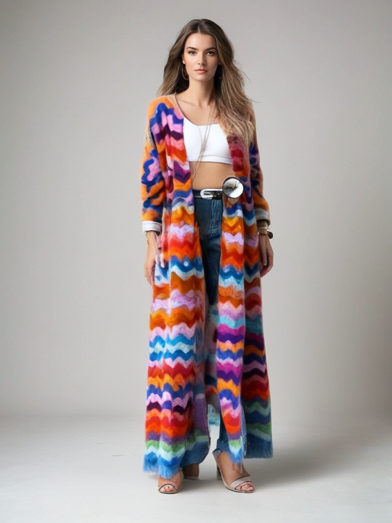 Wave Mohair Cardigan