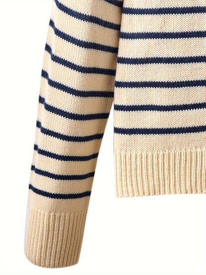 Timeless Striped Knit Sweater