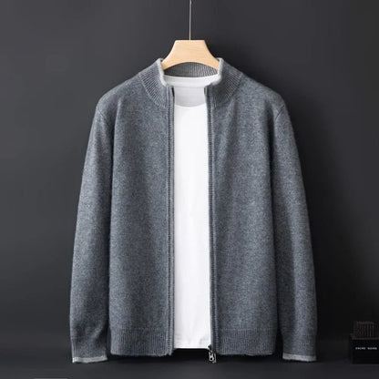 CashmereJacket: Luxurious Riku Cashmere Zip Jacket