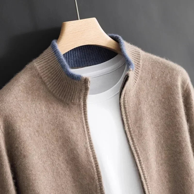 CashmereJacket: Luxurious Riku Cashmere Zip Jacket