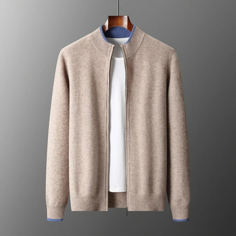 CashmereJacket: Luxurious Riku Cashmere Zip Jacket