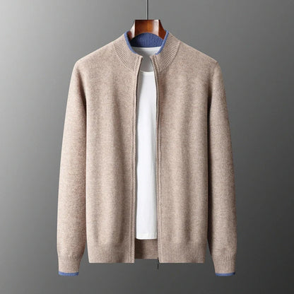 CashmereJacket: Luxurious Riku Cashmere Zip Jacket