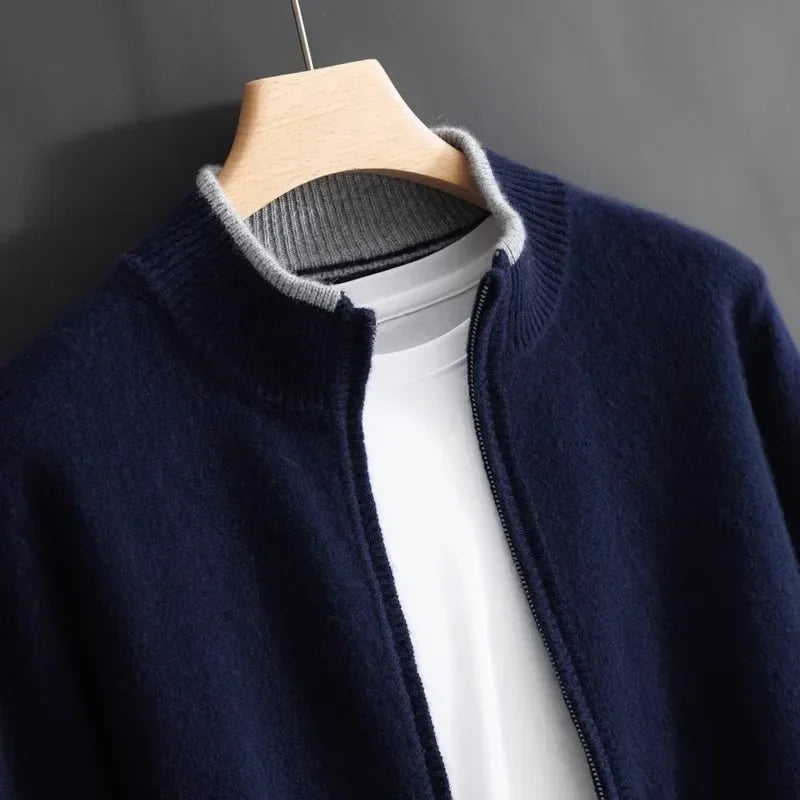 CashmereJacket: Luxurious Riku Cashmere Zip Jacket