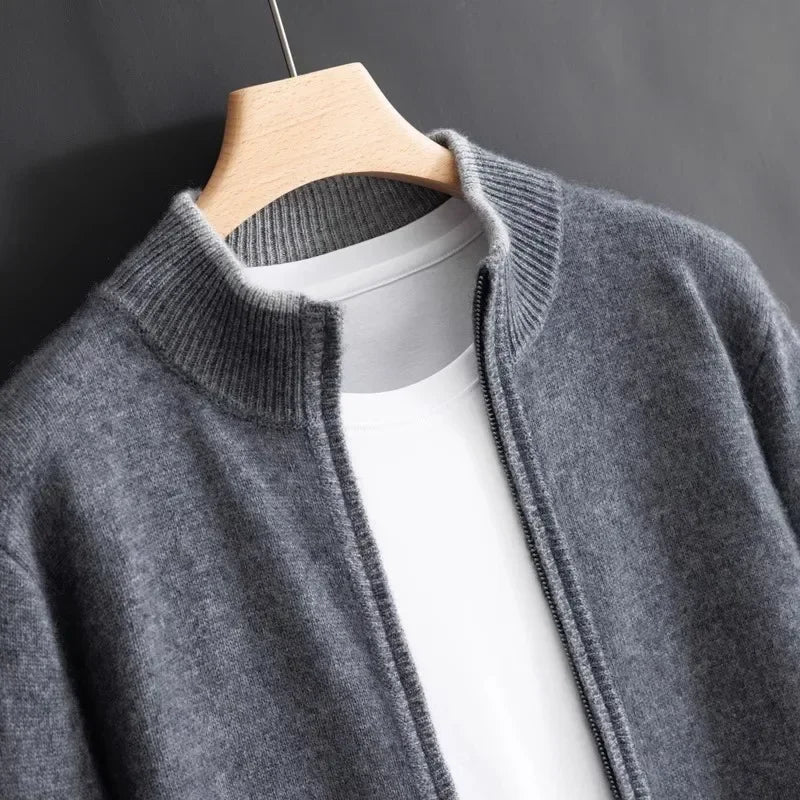 CashmereJacket: Luxurious Riku Cashmere Zip Jacket