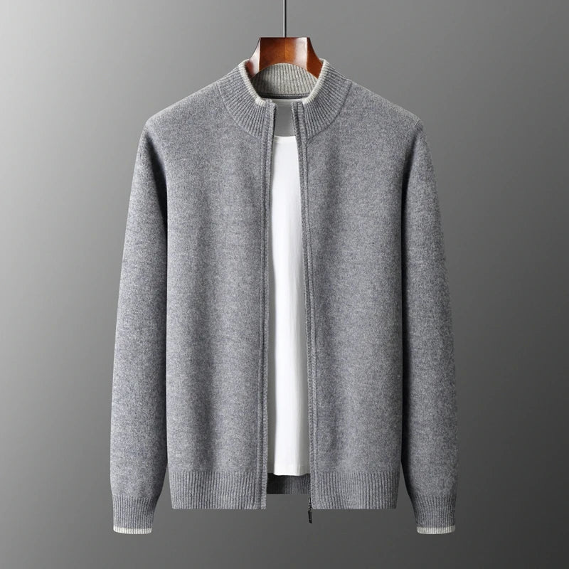 CashmereJacket: Luxurious Riku Cashmere Zip Jacket