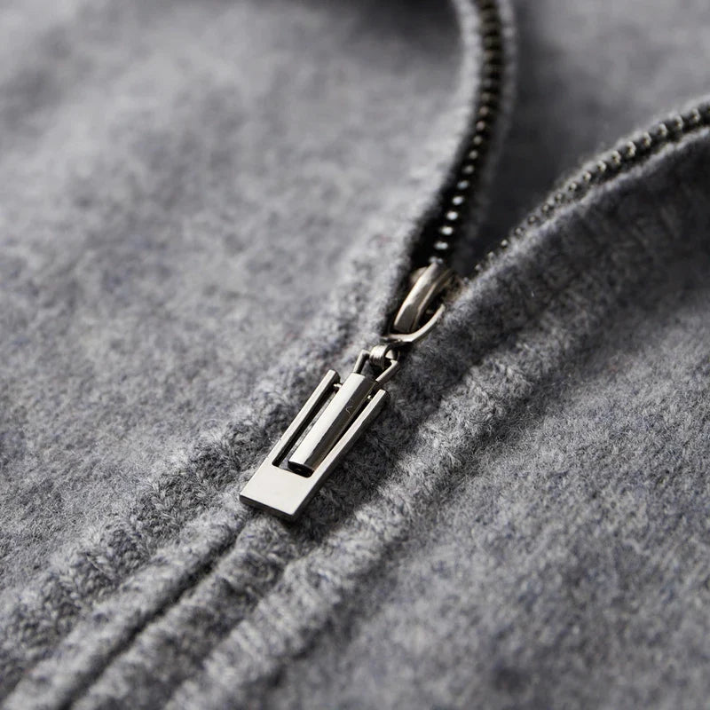 CashmereJacket: Luxurious Riku Cashmere Zip Jacket