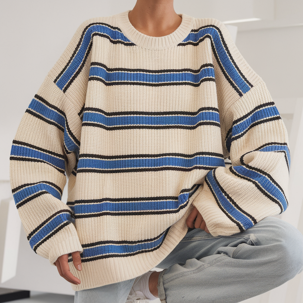 Oversized Striped Sweater